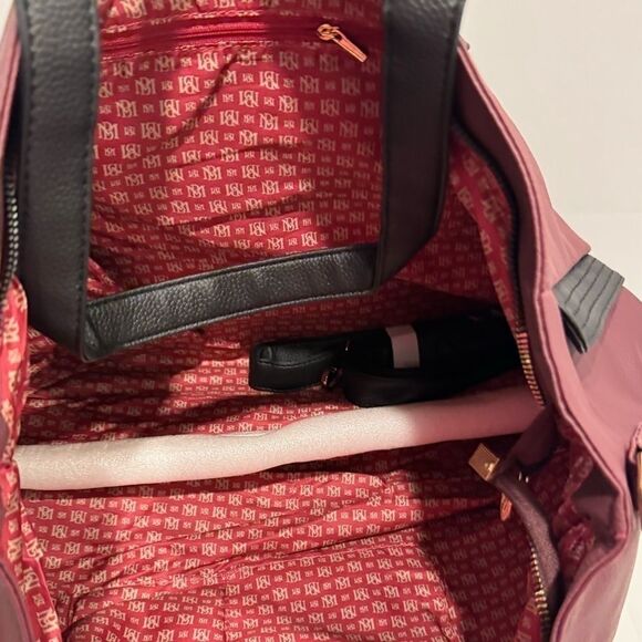 Badgley Mischka Rose XL Vegan Leather Travel Tote Weekender Bag luggage bag - Picture 11 of 16